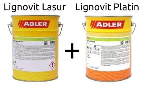 ADLER Lignovit sada - základová Lignovit Lasur + vrchní Lignovit Platin